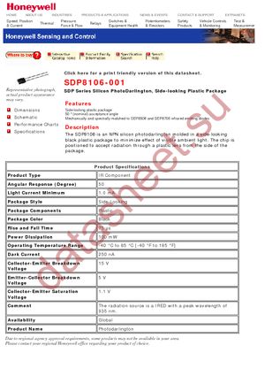SDP8106-001 datasheet  